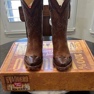 Tony Lama Rich Brown Cowboy Boots
